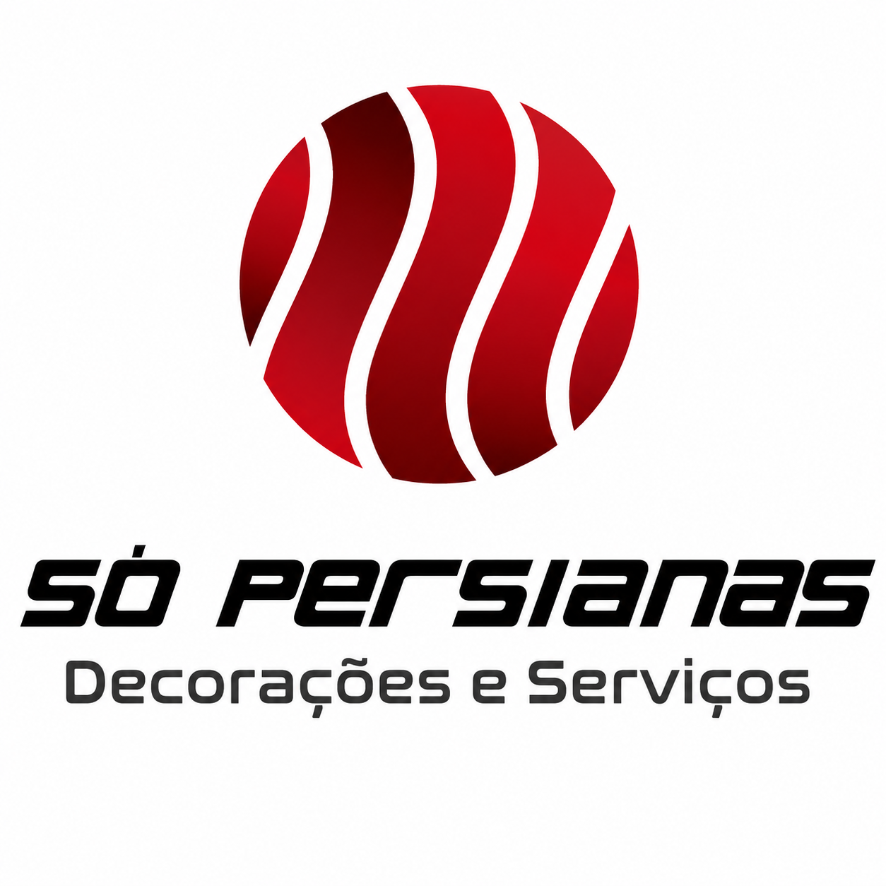 Logo Só Persianas Decorações e Serviços